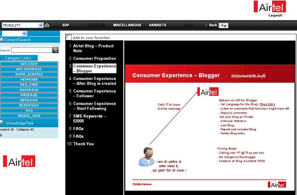Bharti Airtel gives social networking a voice through its blog 1 airtel blog