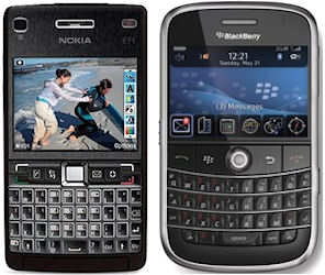 Indian Intelligence upset by Nokia, RIM 1 nokia e71 and the blackberry bold