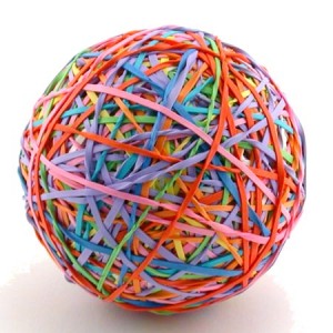 The wonders of rubber - an iPhone 4 saga 1 rubber band ball1