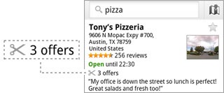 search result offer