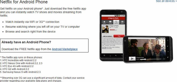 Netflix finally on Android - or is it? 1